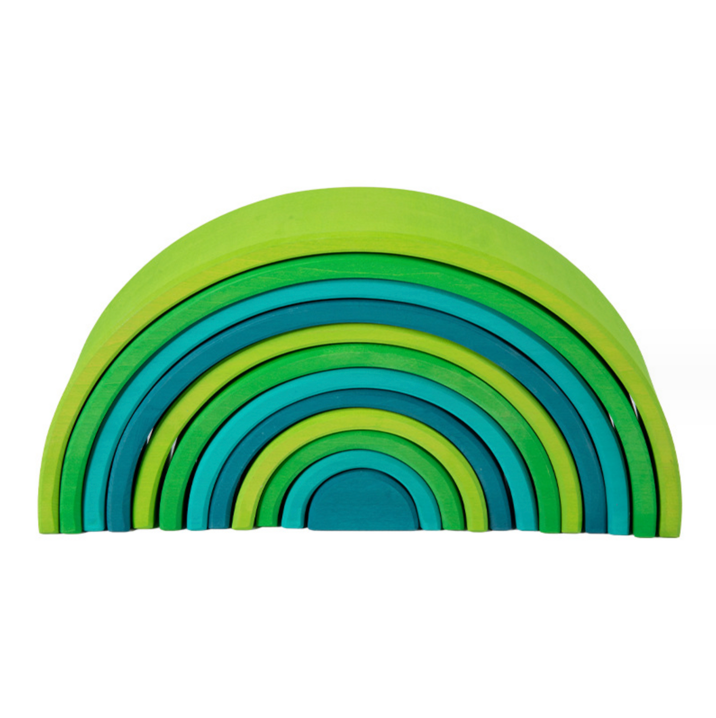 Prism Play Large Stacking Rainbow Forest Green - Premium Basswood