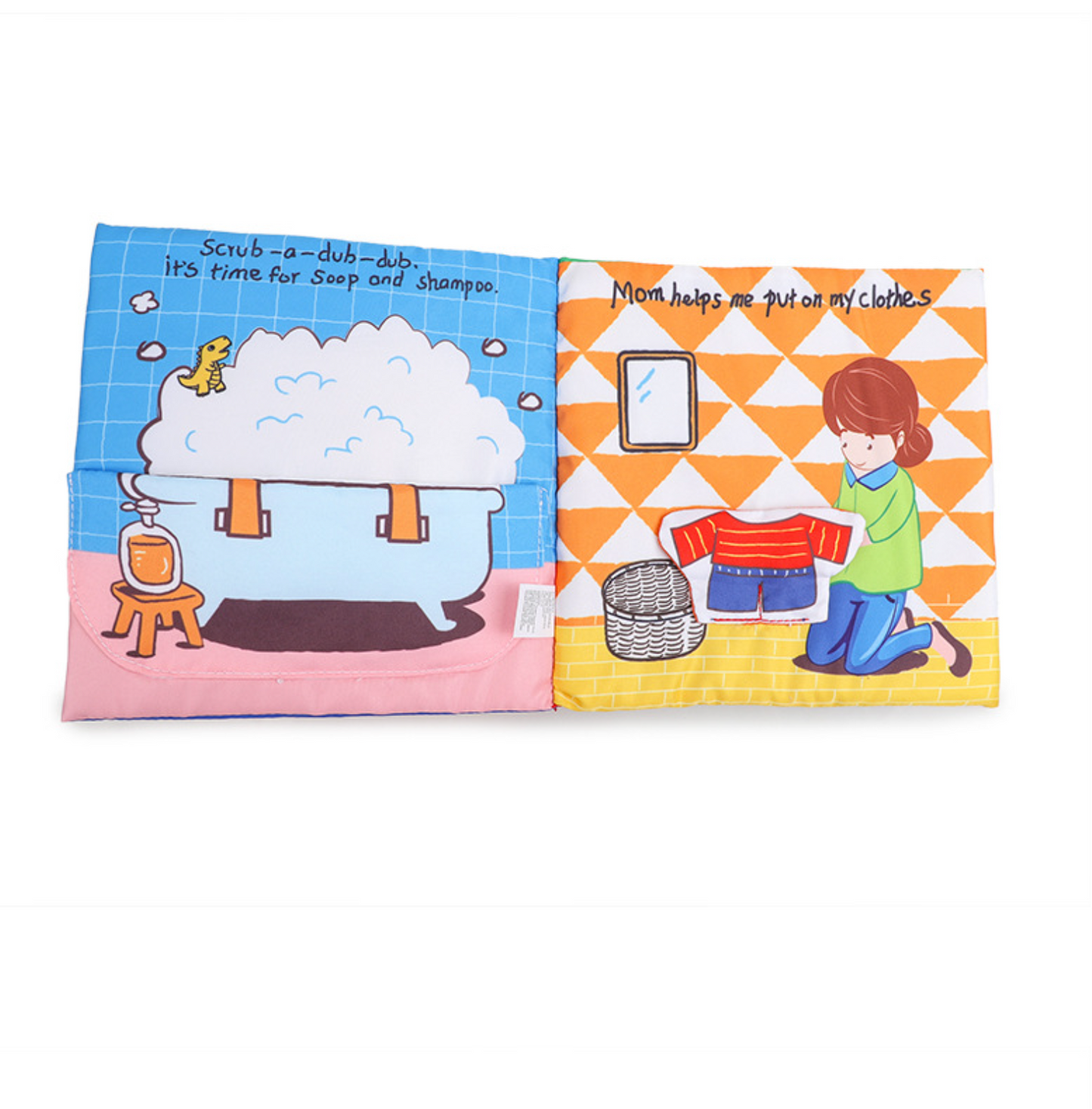 Baby Cloth Book - It's Bath Time