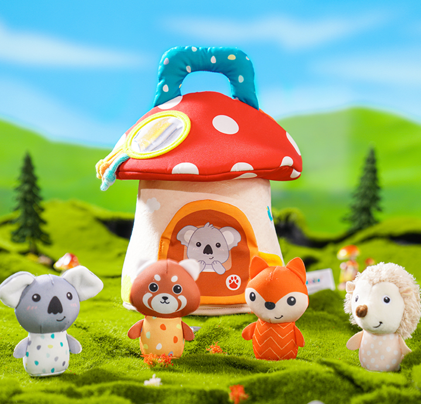 mushroom house toy