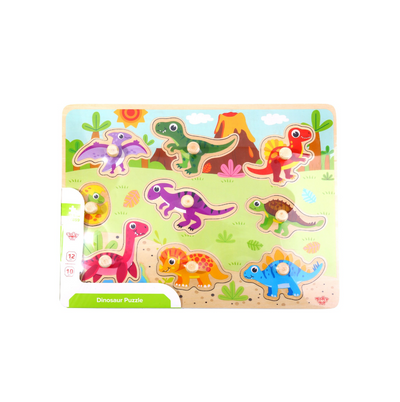 Wooden Dinosaur Peg Puzzle