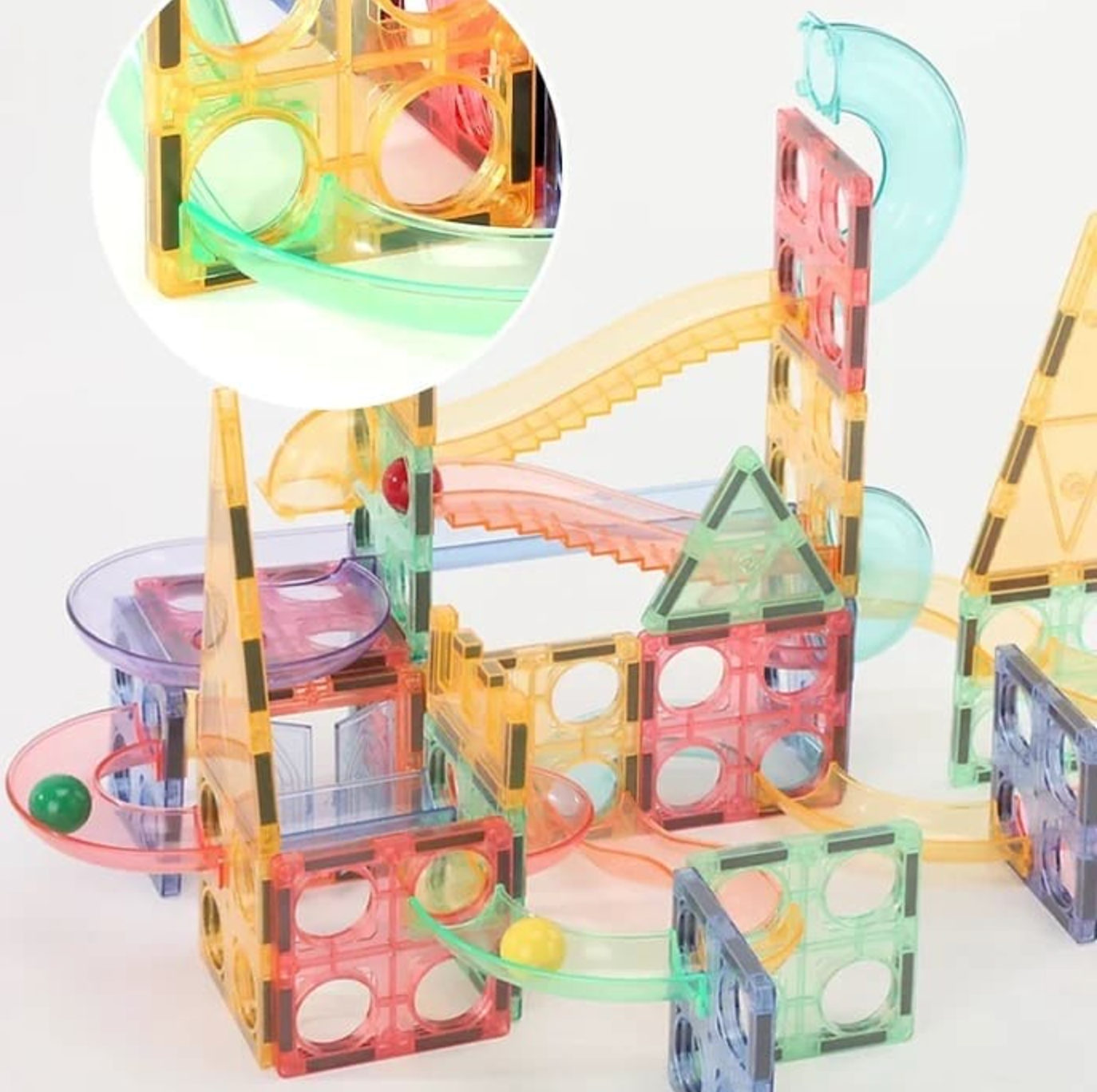 108 Pcs Magnetic Marble Run