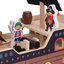 Wooden Pirate Ship Playset