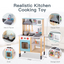 Tooky Toy Wooden Kitchen Toddler Kitchen Playset