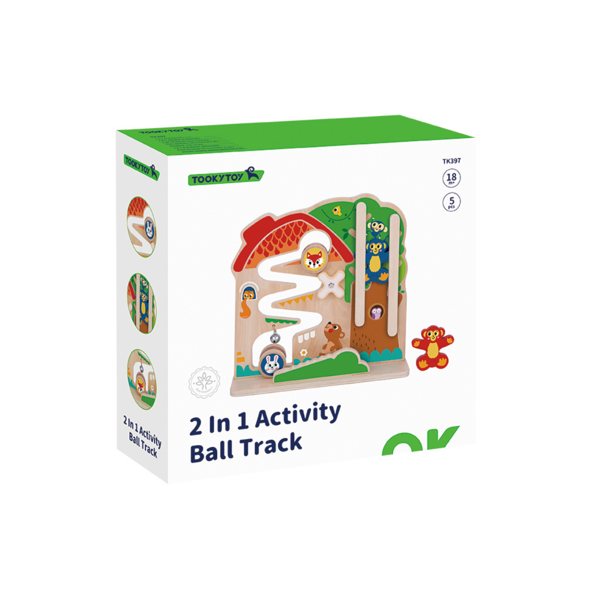 Tooky Toy 2 In 1 Activity Ball Track