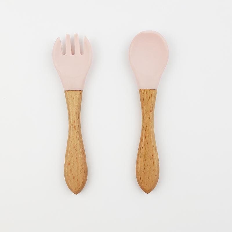 Platinum Wooden Cutlery - Blush