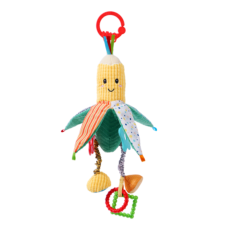 Jollybaby Soft Corn Hanging Toy with Teether - 41cm