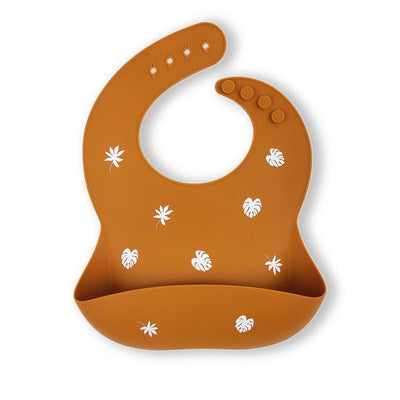 Platinum Silicone Bib - Buck Leaf