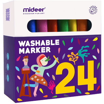 Washable Marker 24 Colors Age3+