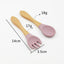 Platinum Wooden Cutlery - Pale Mauve