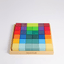 Prism Play Rainbow Wooden Building Blocks Cubic Mosaic 36 pcs