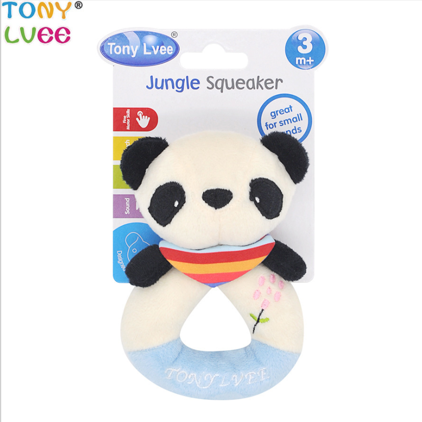 Tony lvee Jungle Squeaker Baby Rattle- Panda