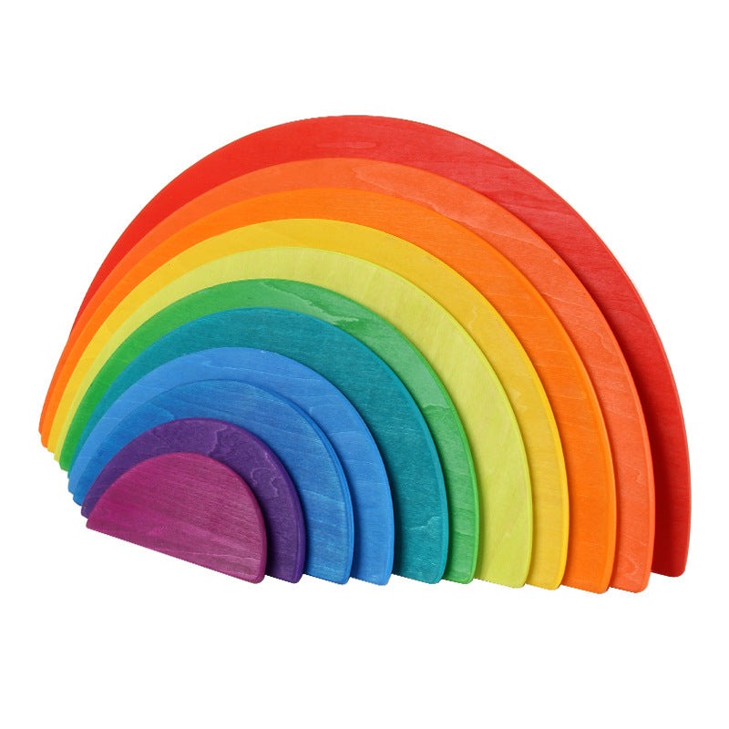 Wooden Rainbow Semi-circles