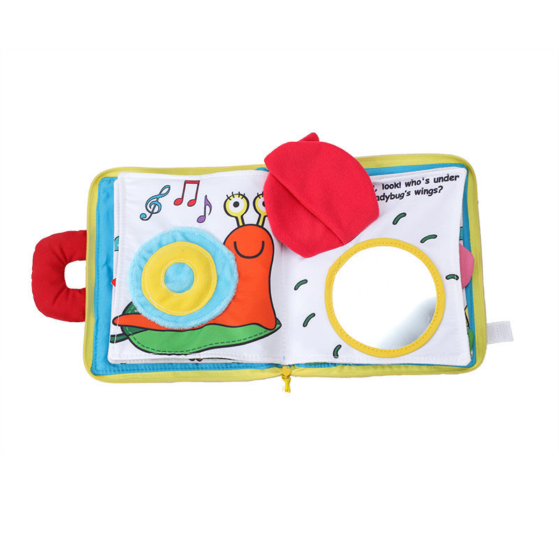 Baby book with mirror