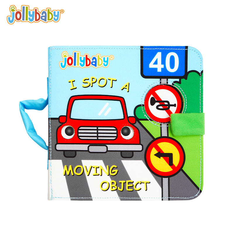Jollybaby  Cloth Books Early Guess Cloth Books Toys Toddler Busy Books- Vehicle TrafficJollybaby  Cloth Books Early Guess Cloth Books Toys Toddler Busy Books- I Spot a Moving Object