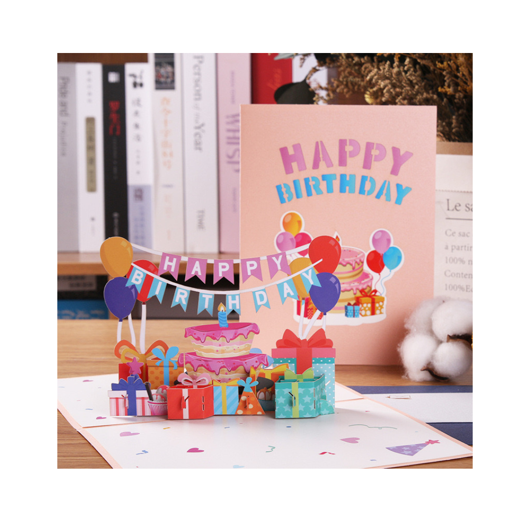 Birthday 3D Pop Card - Happy Birthday with gift box – Tahi Toy