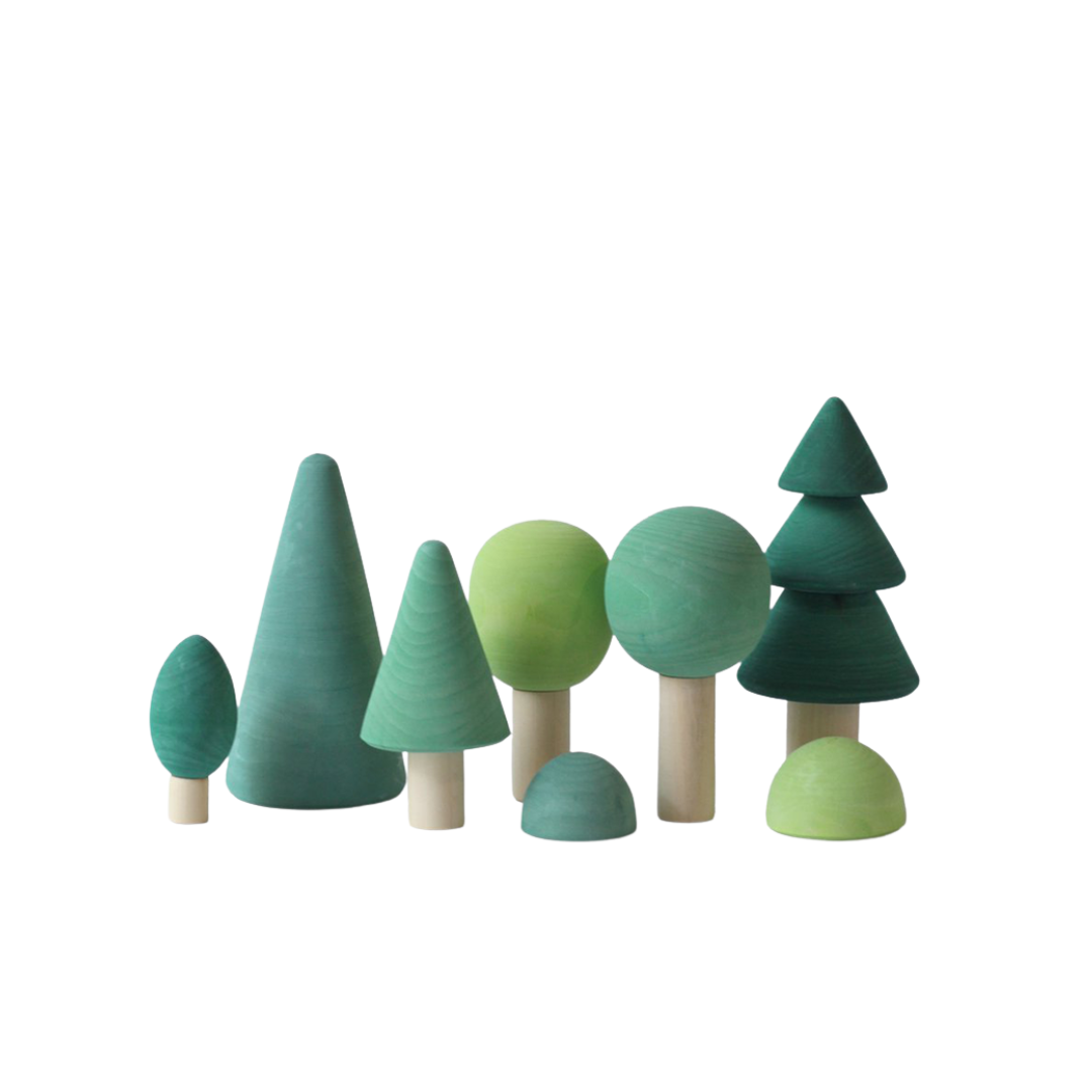 8 Pcs Wooden Rainbow Forest/Tree Set Montessori Toys – Tahi Toy