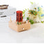 Wooden Music Box with Moving Magnetic Car -Telephone Booth