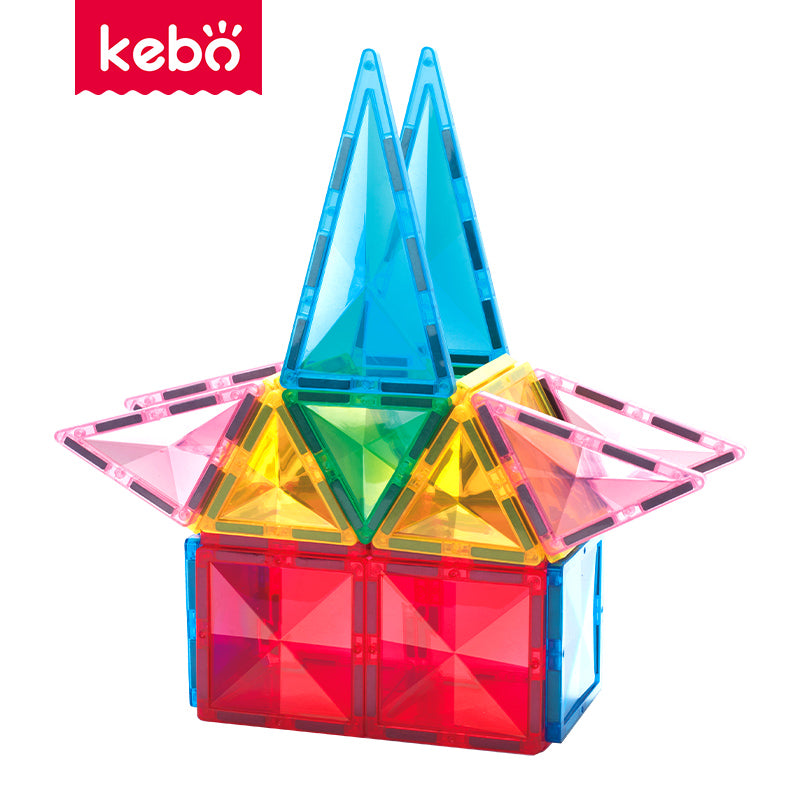 25 Pcs Magnetic Tiles - Kebo StarShine Educational STEM Toys