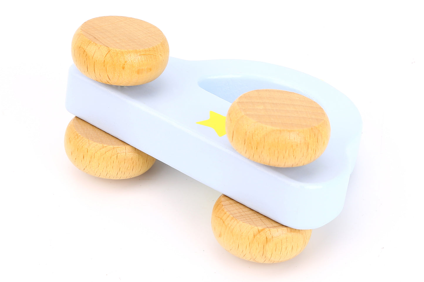 Tooky-Toy-Wooden-Roller-Police-Car-Macarons-Colour-Medium-Size