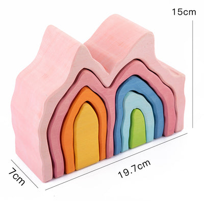 Prism Play Montessori Wooden Rainbow Coral Reef 7 pcs