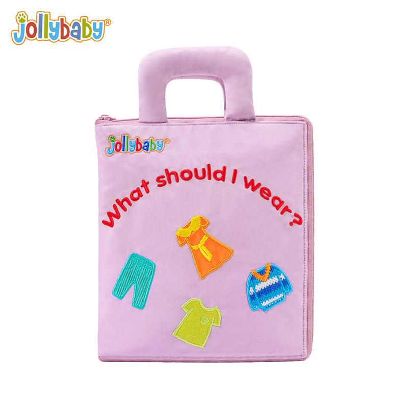 Jollybaby What Should Wear -Quiet Book, Busy Book  Montessori Toddler  Activity Book
