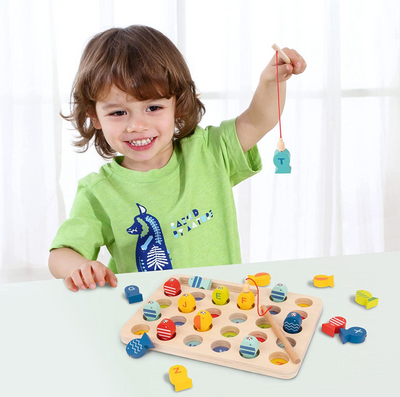 Wooden Magnetic Fishing Gam