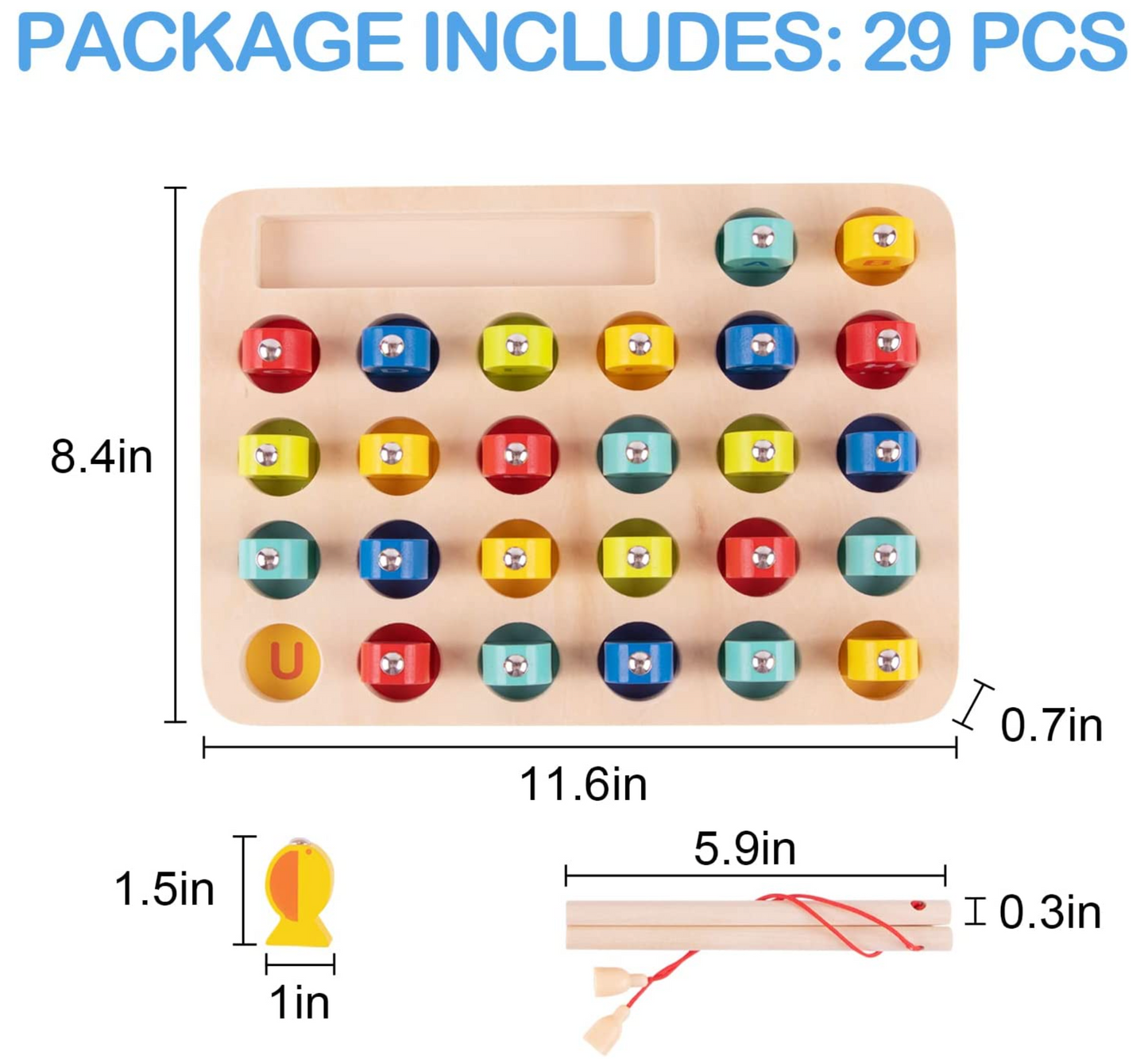 Magnetic Fishing Game-29-pcs