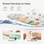 2m*1.5m*1cm - Foldable Baby Play Mat with Carry Bag - Road Map&123 Double Sides - (Thickness 1CM) - Waterproof Indoor Outdoor Use
