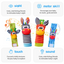 Sozzy Baby Wrist Rattles Foot Finder Toys 4Pcs Set