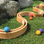 Prism Play Rubberwood 12 Pcs Large Rainbow Stacker -Naturally Colour Unvarnished