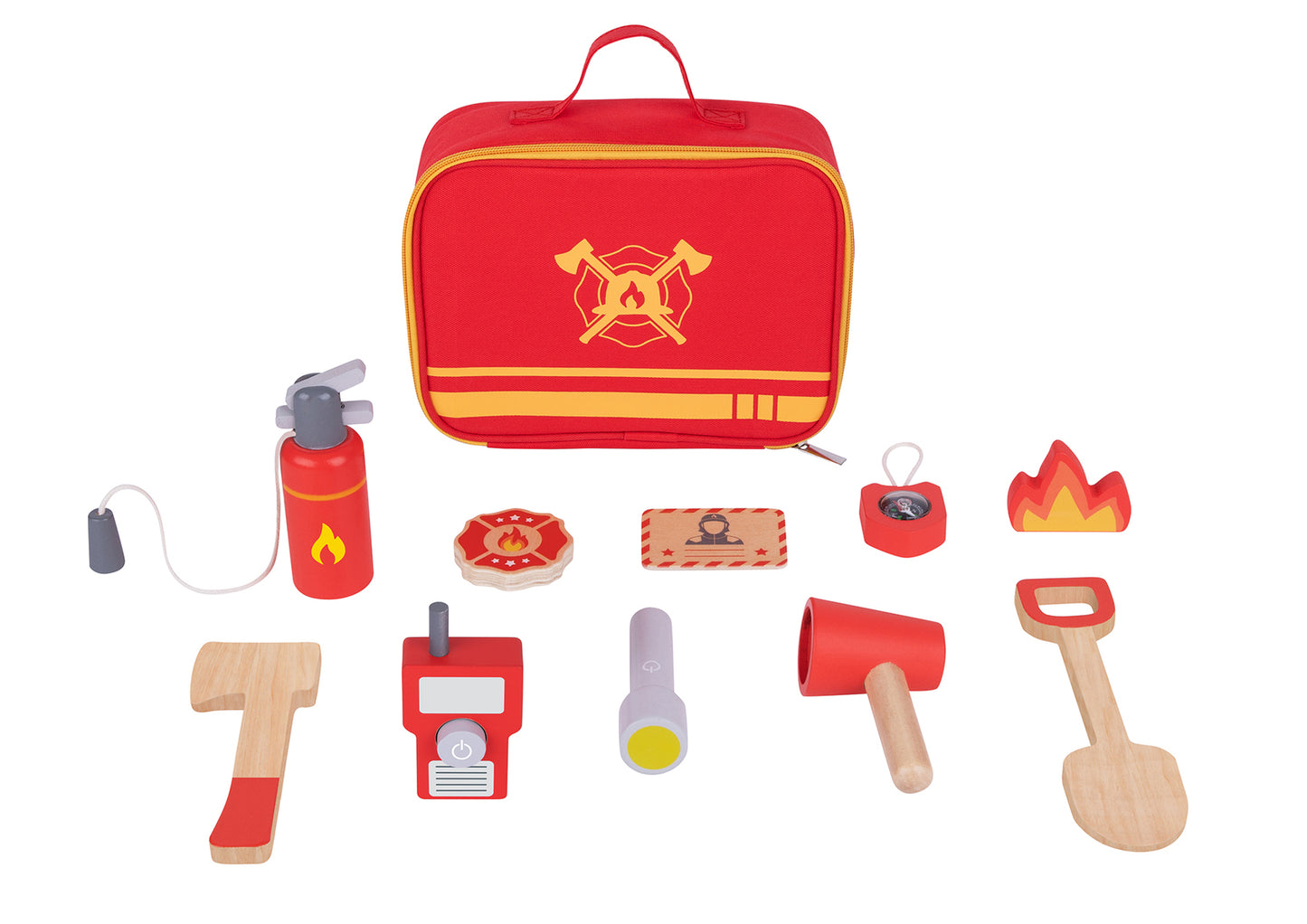Tooky Toy LITTLE FIREFIGHTER PLAY SET IN CARRY BAG