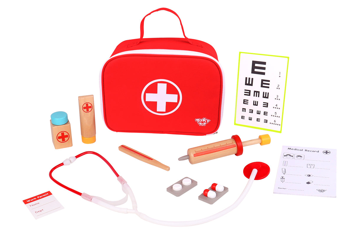 TOOKY TOY Wooden Medical Set