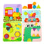 Tooky Toy 4 IN 1 SHAPE Wooden PUZZLES
