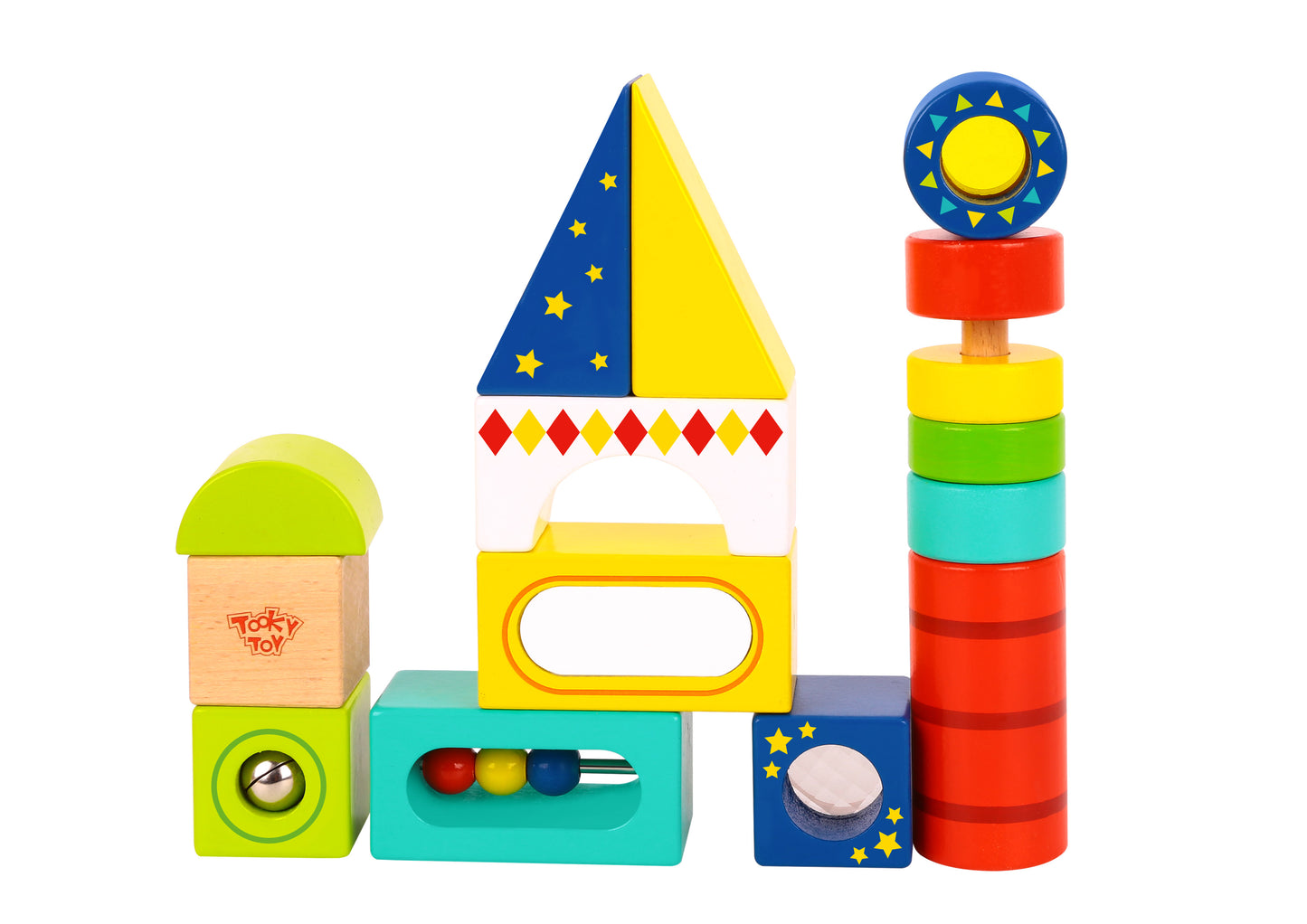 Tooky Toy Multifunction Wooden Block