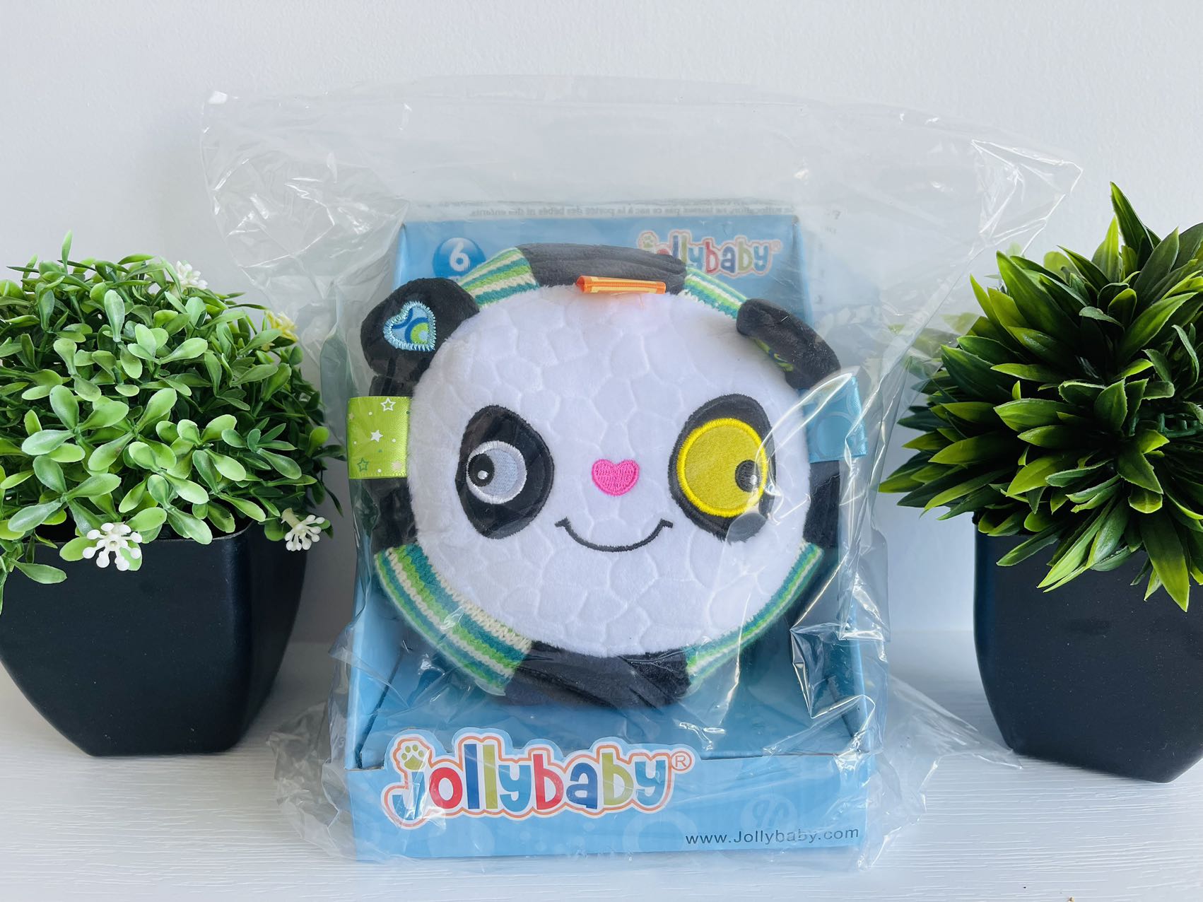Jollybaby Soft Chime Ball - Panda Squishmallow