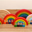 Prism Play Superior Beechwood - 10 Piece Large Wooden Rainbow Stacker