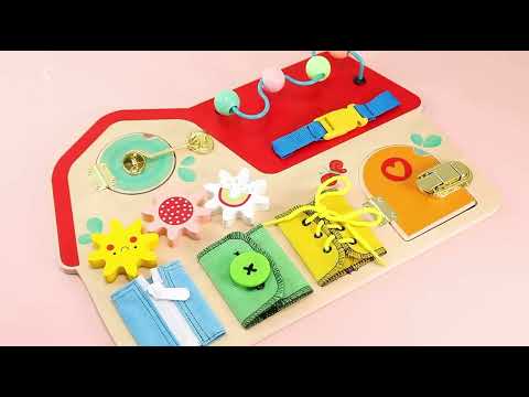 Busy Board Toddler Toy - Wooden Sensory Board - Baby Activity Board - –  Your ToolBox